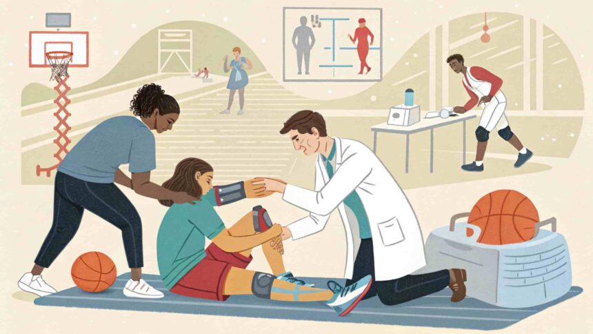 How does sports medicine help in athletic injury recovery