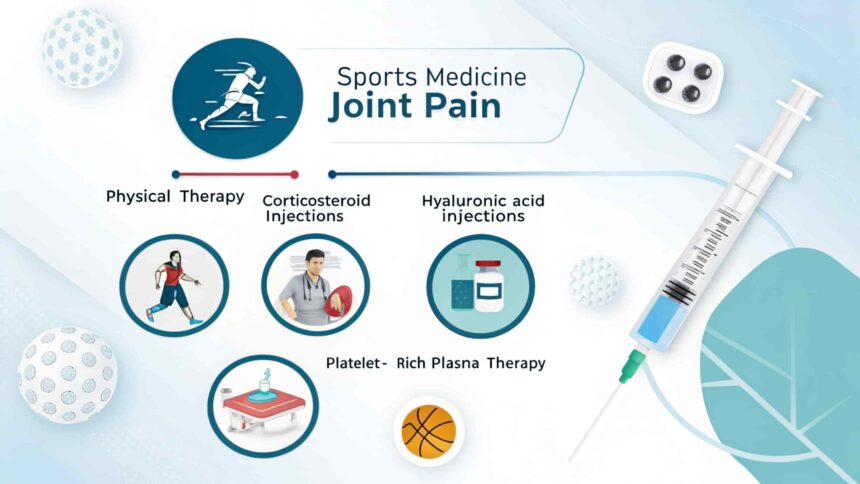 What are the most effective treatments in sports medicine for joint pain