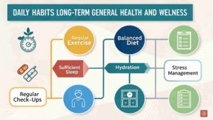 What daily habits support long-term general health and wellness